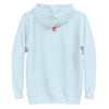 CYBER KITTY Hoodie in Sky Blue - Rarileto - Back Ghost View