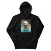 CYBER KITTY Hoodie in Black - Rarileto - Front View