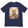 Front Navy: CYBORG QUEEN Premium Crewneck T-Shirt in Navy