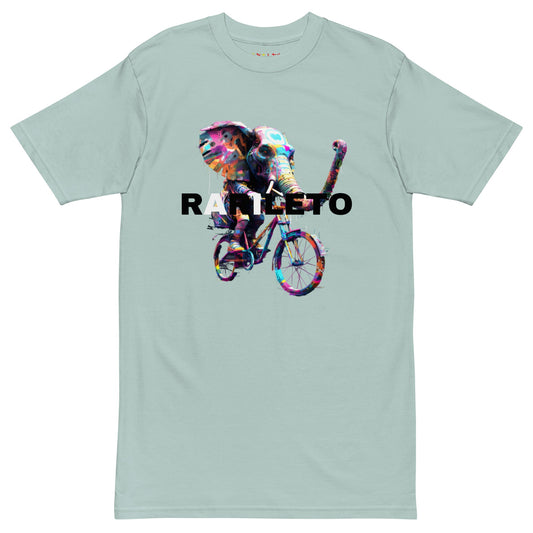 CYCLING ELEPHANT Premium Heavyweight T - Shirt - Rarileto