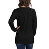 DANCING ALIEN Long Sleeve Tee in Black - Back View on Female Model