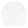 DISTRESSED ELEPHANT Long Sleeve Tee in White - Rarileto - Back View