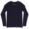 DISTRESSED ELEPHANT Long Sleeve Tee in Navy - Rarileto - Back View