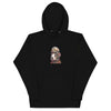 DOG FIREFIGHTER Hoodie in Black - Rarileto - Front View