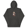 DOG FIREFIGHTER Hoodie in Charcoal Heather - Rarileto - Front View