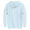 DOG FIREFIGHTER Hoodie in Sky Blue - Rarileto - Back Ghost View