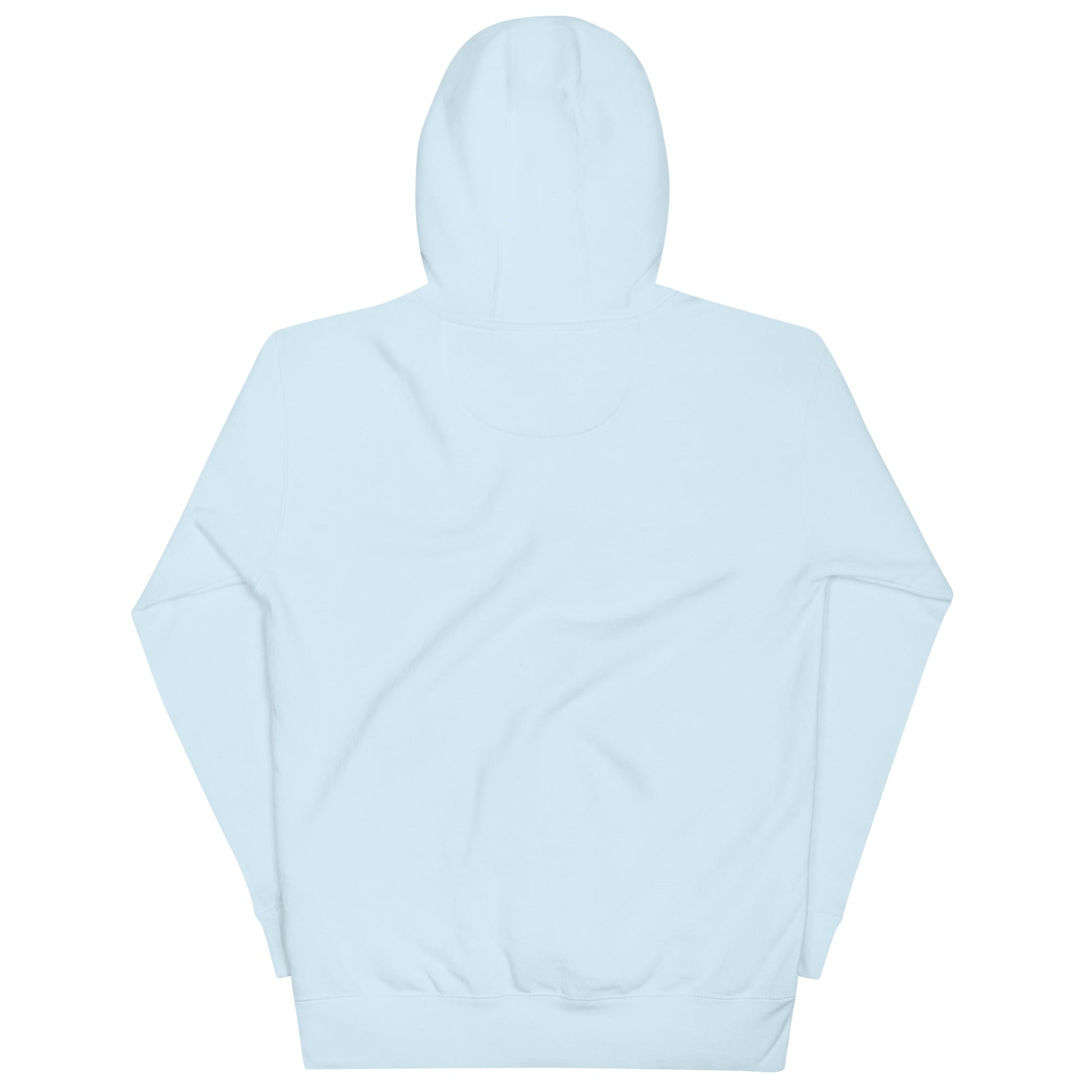 DOG FIREFIGHTER Hoodie in Sky Blue - Rarileto - Back View