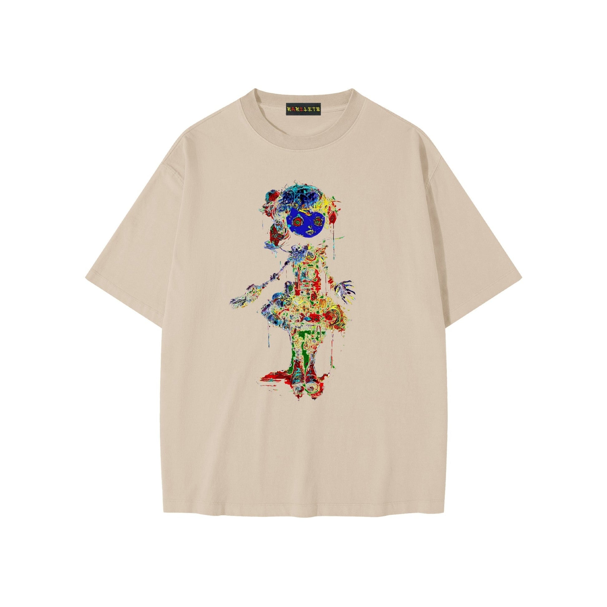 DRIPPING PAINT DOLL Unisex Loose Fit T-Shirt - Rarileto