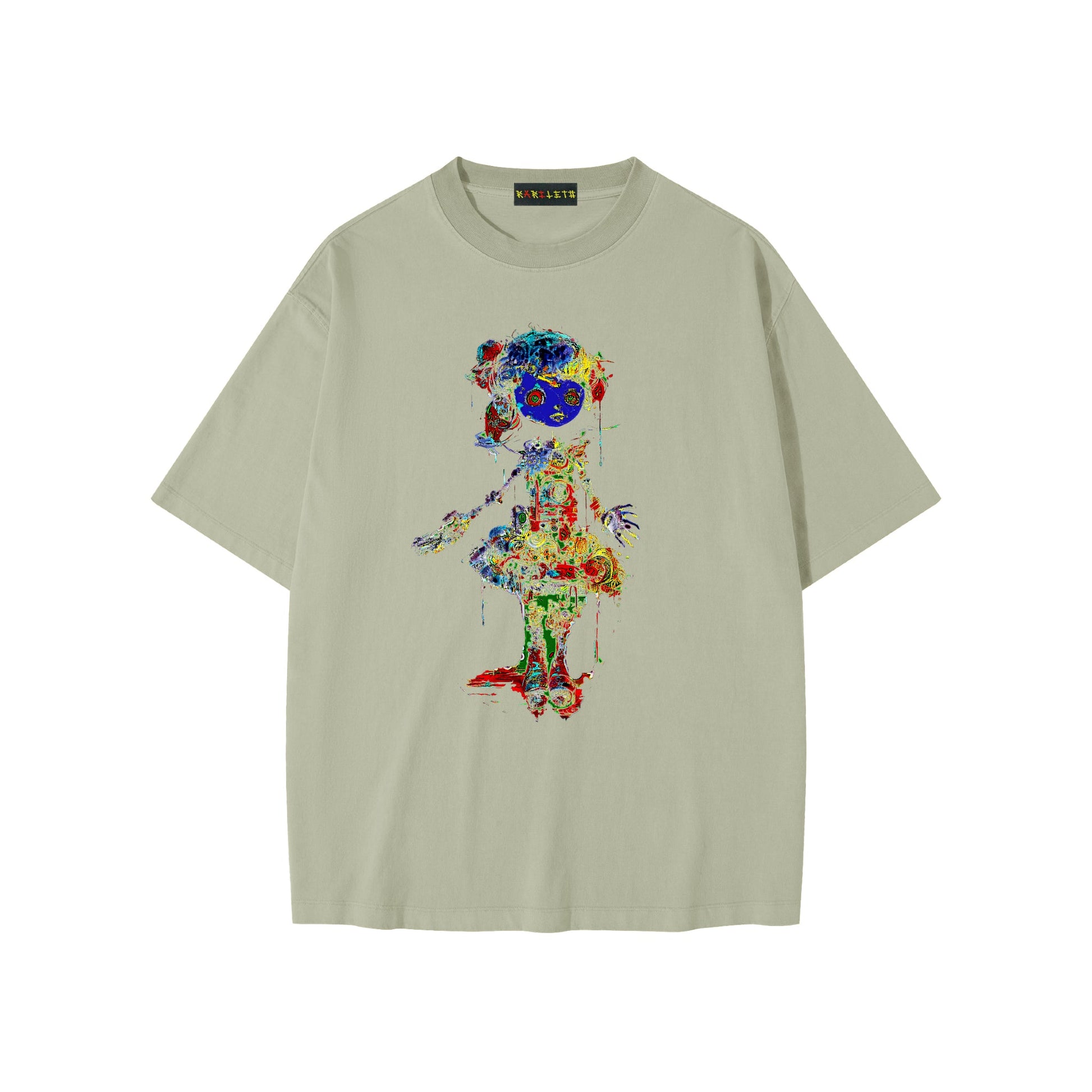 DRIPPING PAINT DOLL Unisex Loose Fit T-Shirt - Rarileto