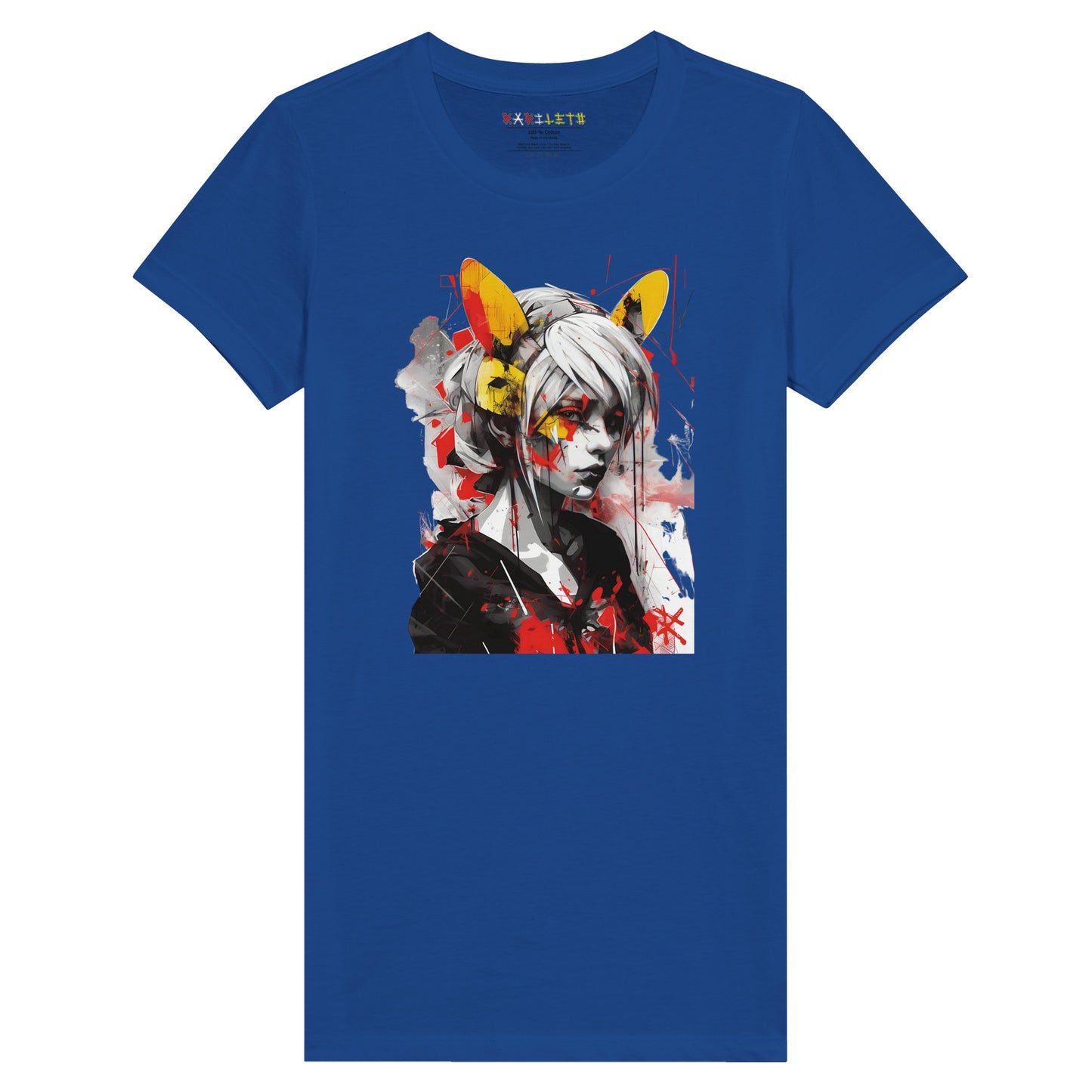 GIRL WITH CAT EARS Premium Tee - Rarileto t shirts - Royal - S