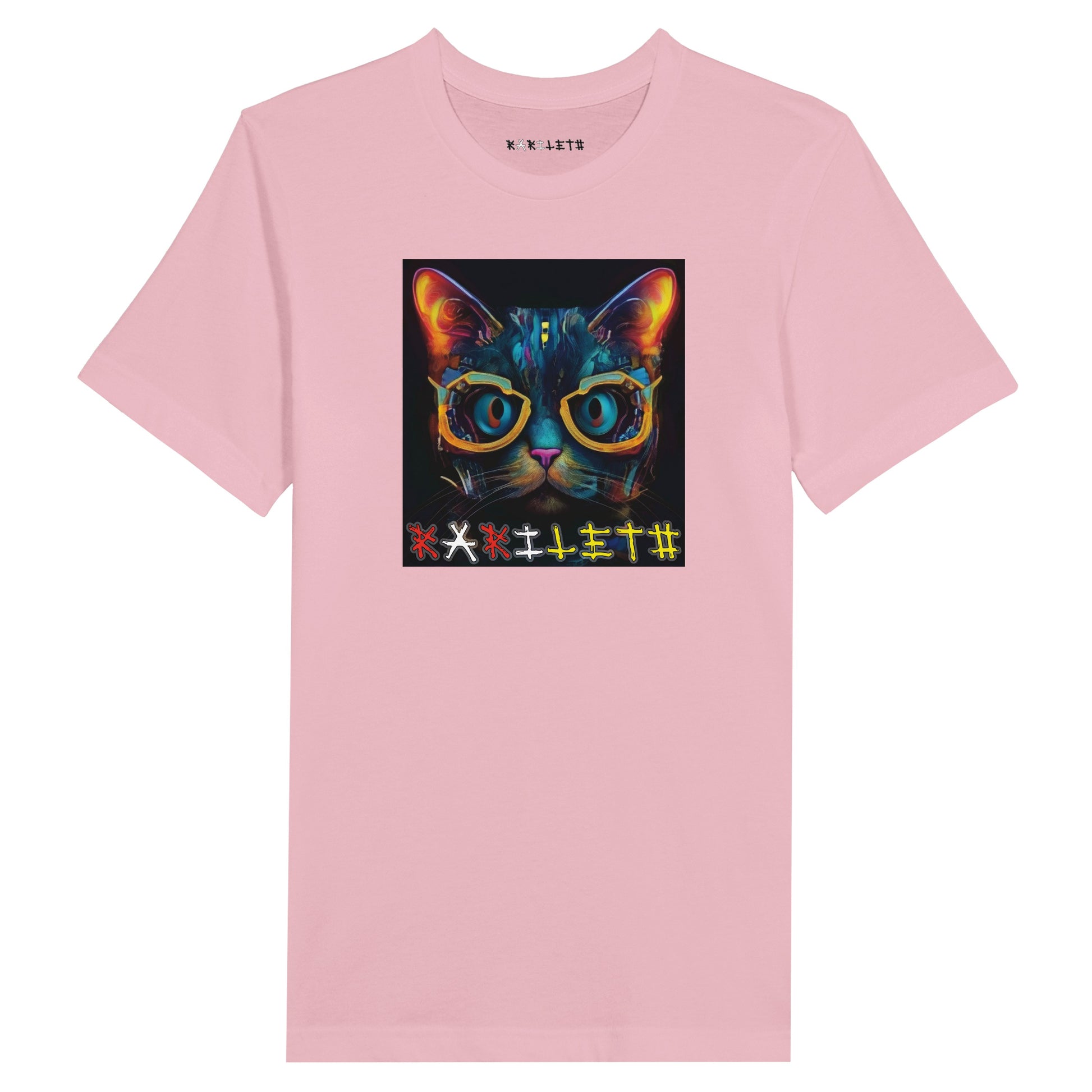GLOWING CAT Premium Crewneck T-Shirt - Rarileto