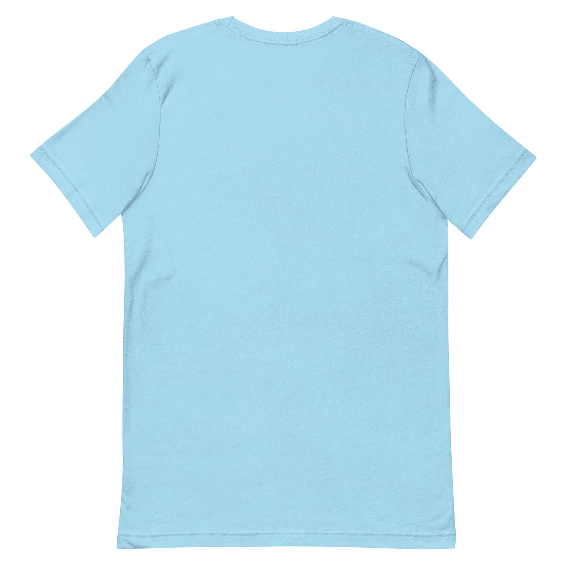 ELEPHANT Premium Crewneck T-Shirt in Baby Blue - Rarileto - Back View