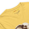 ELEPHANT Premium Crewneck T-Shirt in Maize Yellow - Rarileto - Neck Front View