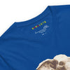 ELEPHANT Premium Crewneck T-Shirt in Royal - Rarileto - Neck Front View