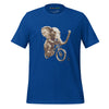 ELEPHANT Premium Crewneck T-Shirt in Royal - Rarileto - Ghost Front View