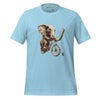 ELEPHANT Premium Crewneck T-Shirt in Baby Blue - Rarileto - Ghost Front View