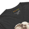 ELEPHANT Premium Crewneck T-Shirt in Dark Gray Heather - Rarileto - Neck Front View