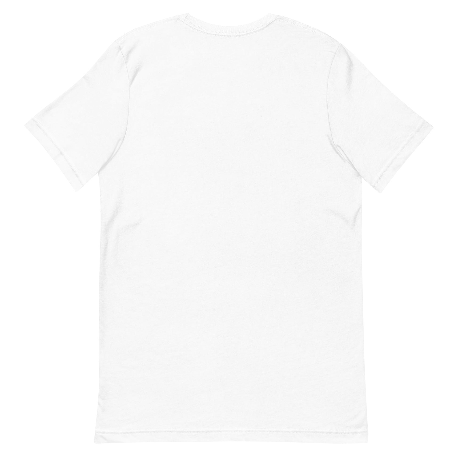 Back View White: ELEPHANT Premium Crewneck T-Shirt in White