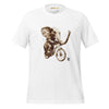 Ghost Front View : ELEPHANT Premium Crewneck T-Shirt in White - Rarileto