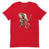 ELEPHANT Premium Crewneck T-Shirt in Red - Rarileto - Front View