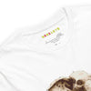 Neck Front View : ELEPHANT Premium Crewneck T-Shirt in White - Rarileto