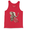 Front Red: ELEPHANT Tank Top in Red - Front View