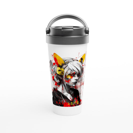 FELINE KAWAII GIRL Travel Mug - Rarileto