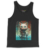 Front Black: FELINES Tank Top in Black - Front View