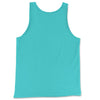 Back Teal: FELINES Tank Top in Teal - Back View