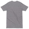 FIREFIGHTER DOG Premium Heavyweight T-Shirt in Carbon Grey - Rarileto - Back View
