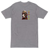 FIREFIGHTER DOG Premium Heavyweight T-Shirt in Carbon Grey - Rarileto - Front View
