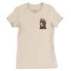 Front Soft Cream: FIREFIGHTER DOG Premium Tee in Soft Cream - Front View