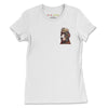 Front White: FIREFIGHTER DOG Premium Tee in White - Front View