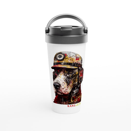 FIREFIGHTER DOG Travel Mug - Rarileto