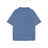 FLIPPED Unisex Loose Basic Tee - Rarileto - Denim Blue - Back View