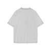 FLIPPED Unisex Loose Basic Tee - Rarileto - Light Grey - Back View