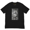 Front Black: FUTURISTIC CAT WOMAN Premium Crew Neck T-Shirt in Black