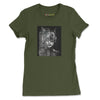 FUTURISTIC CAT WOMEN 2050 Premium Tee in Olive - Rarileto - Front View