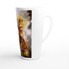 FUTURISTIC CYBORG QUEEN Latte Mug - Rarileto