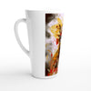 FUTURISTIC CYBORG QUEEN Latte Mug - Rarileto