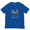 Front Royal: FUTURISTIC ROBOT MONKEY CHESS PLAYERS Premium Crewneck T-Shirt in Royal