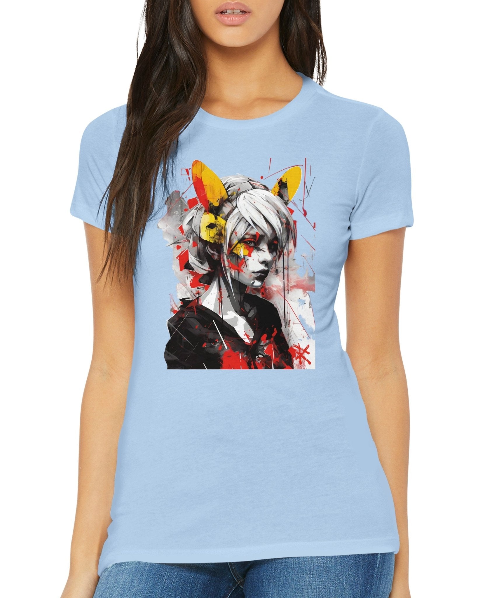 GIRL WITH CAT EARS Premium Tee - Rarileto t shirts