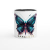 GLOWING BUTTERFLY Mug with Color Inside - Rarileto