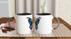 GLOWING BUTTERFLY Mug with Color Inside - Rarileto