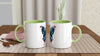 GLOWING BUTTERFLY Mug with Color Inside - Rarileto