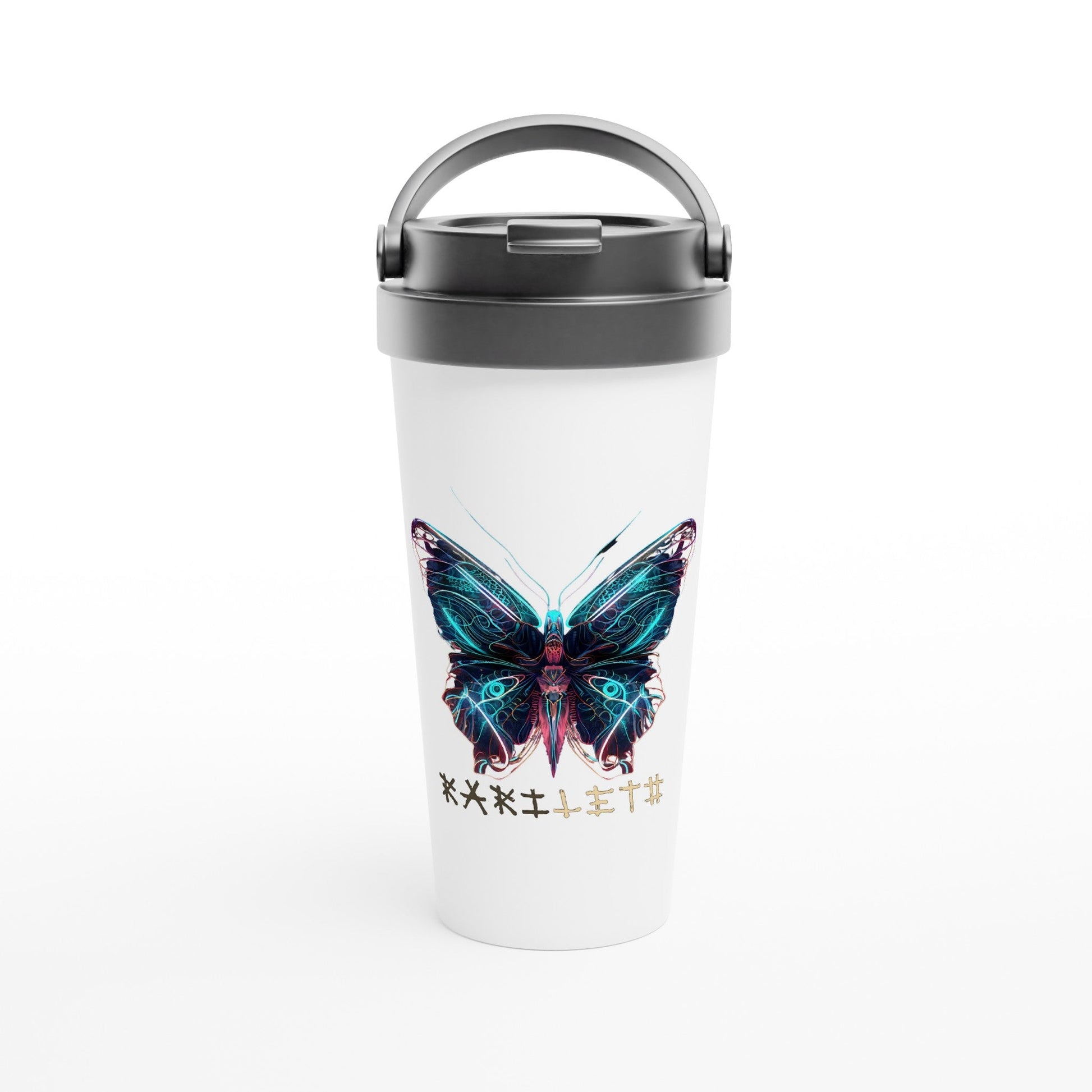 GLOWING BUTTERFLY Travel Mug - Rarileto