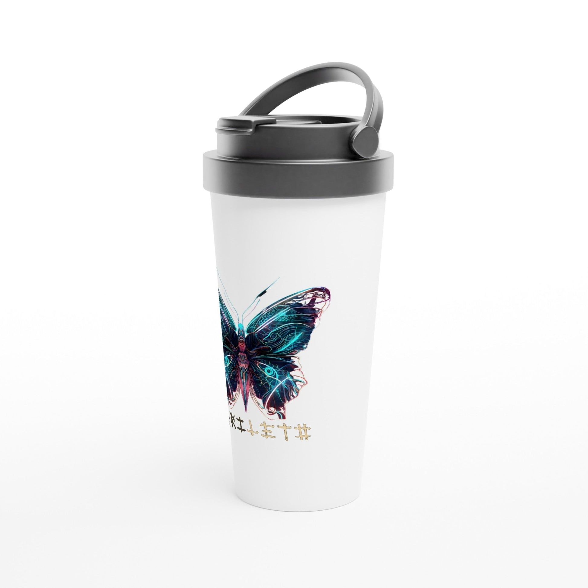 GLOWING BUTTERFLY Travel Mug - Rarileto