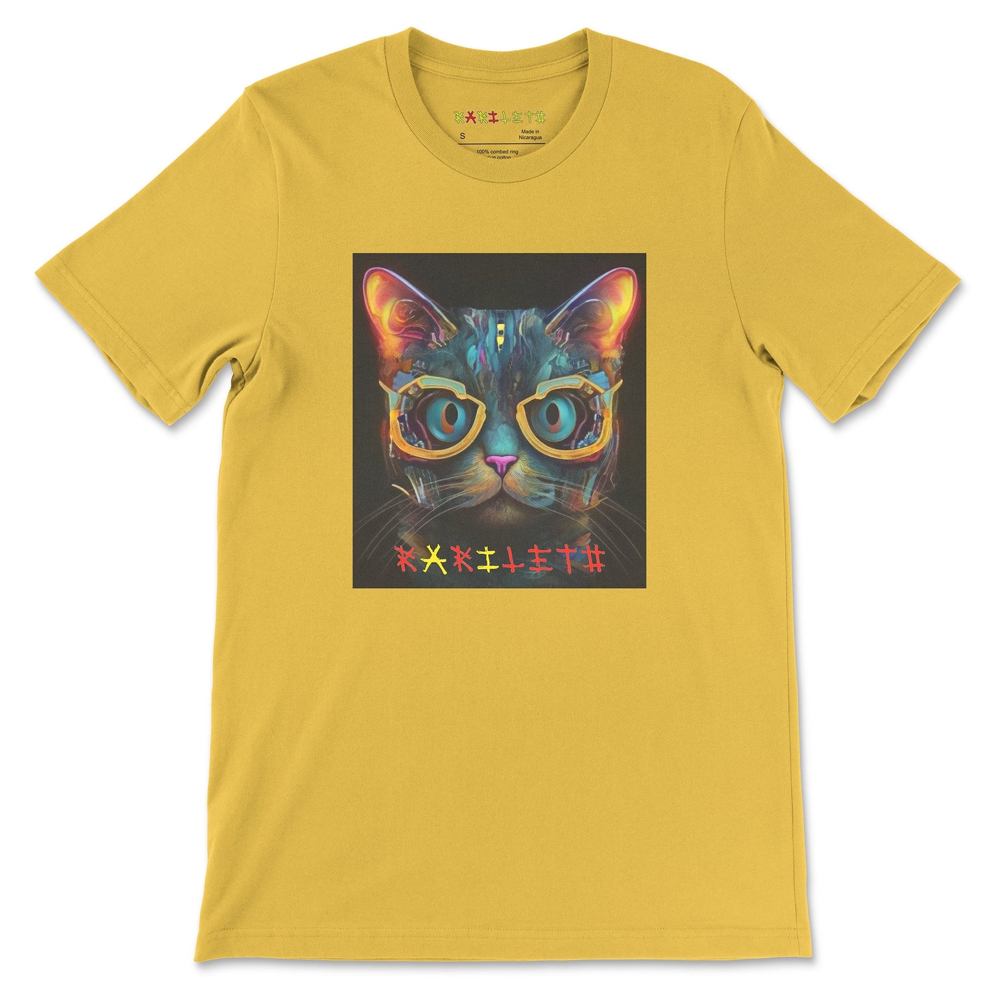 GLOWING CAT CLASSIC TEE - Rarileto