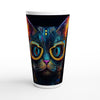 GLOWING CAT PORTRAIT Latte Mug - Rarileto