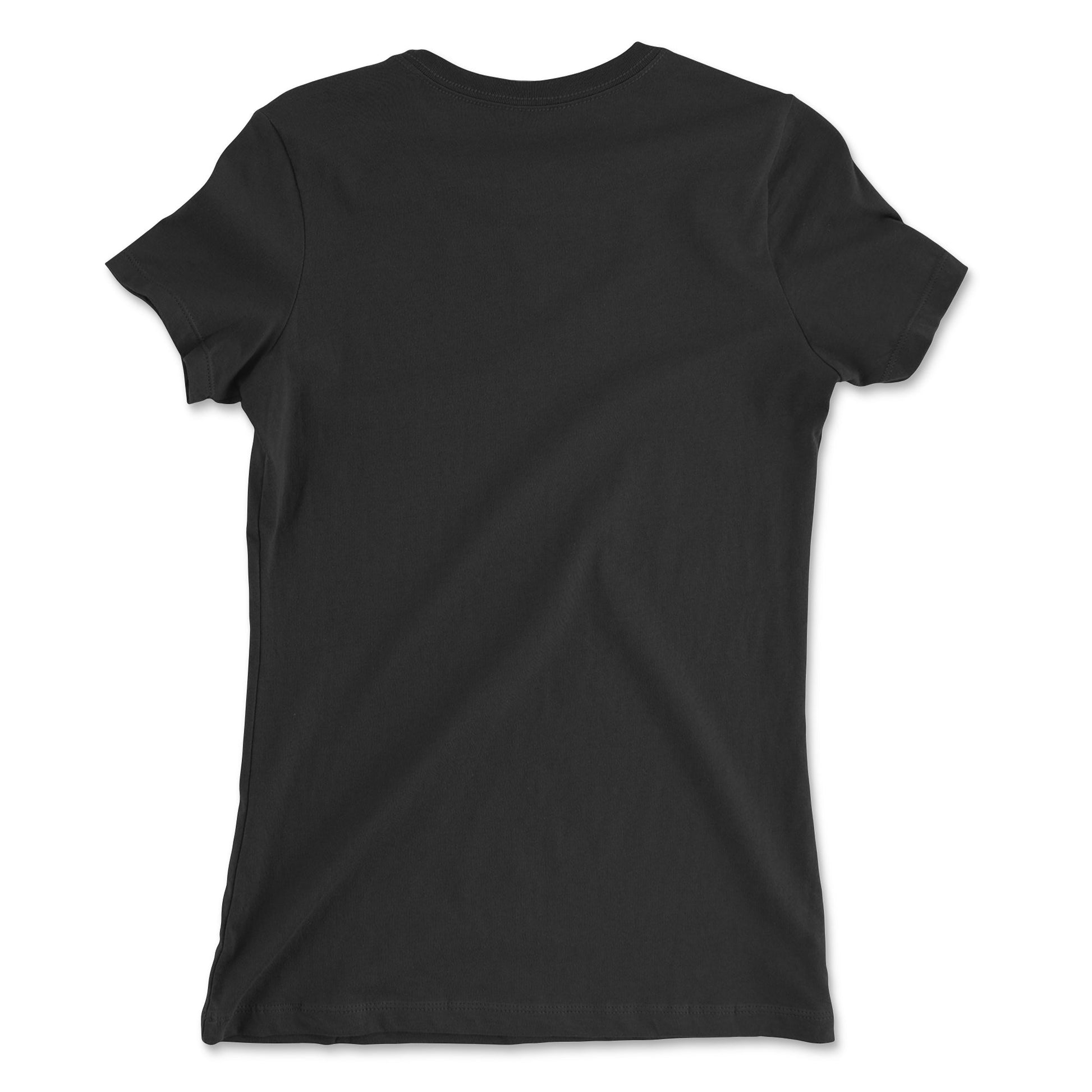 GLOWING CAT PORTRAIT Premium Tee in Black - Rarileto - Back View